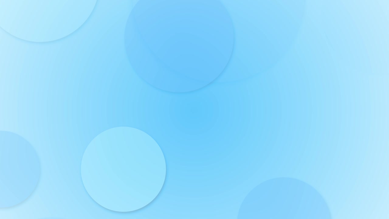 Sfondo minimale circolare blu tenue con strati di carta, ombre delicate e profondità pastello per introduzioni e promozioni di prodotti.