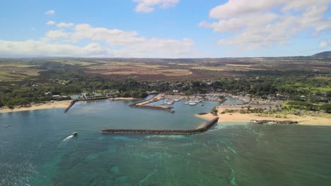 aerial-view-flying-backwards-from-the-haeiwa-bridge-on-oahu-hawaii