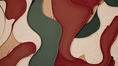 abstract painting with fluid and impasto techniques