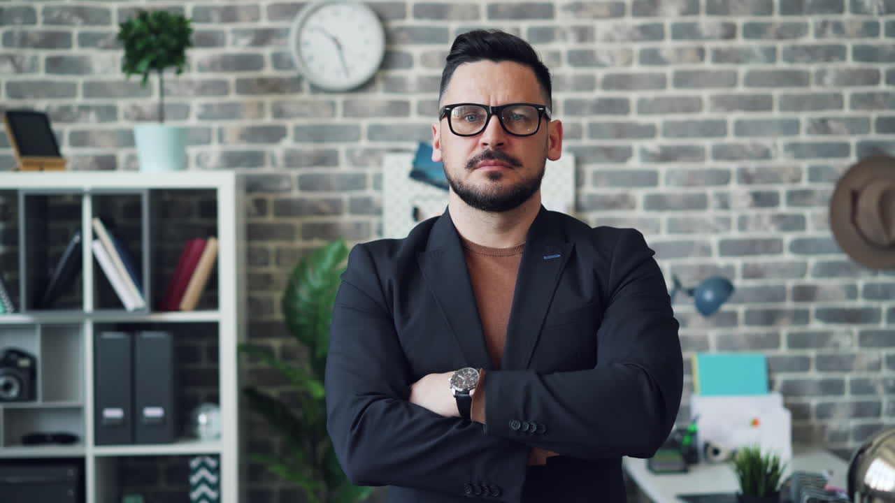 Businessman in Office Portrait