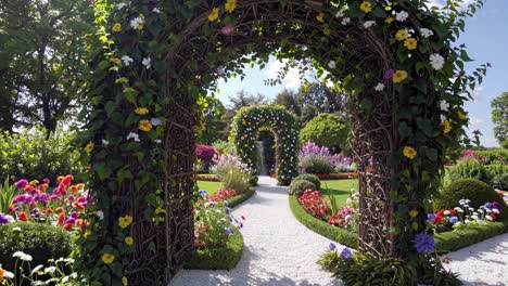 beautiful floral garden archway