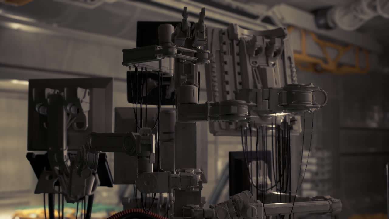 Science laboratory setup in a secret bunker focusing on advanced experiments