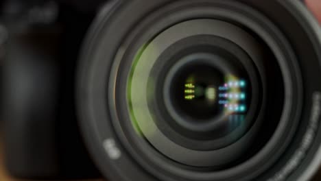 abstract static macro shot of zooming internal elements of the camera lens