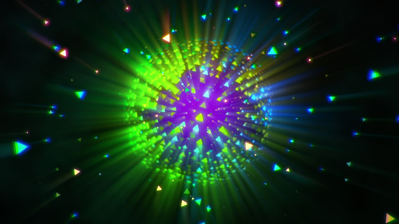 movimiento colorido bola de discoteca 3