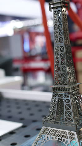 laser cut eiffel tower model