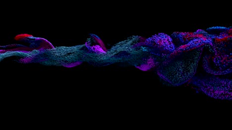 fluid / paint simulation exploding forward.