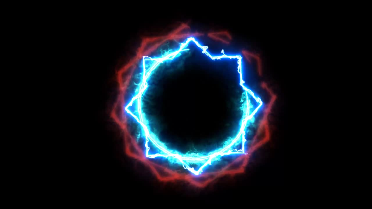 el poder de fuego octogonal abrumador alrededor del poderoso púrpura mágico