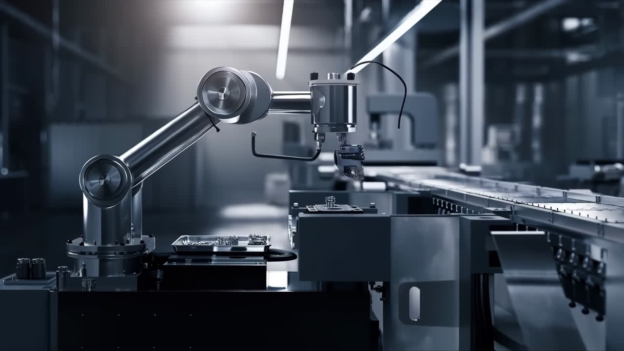 proceso de fabricación automatizado con brazo robótico