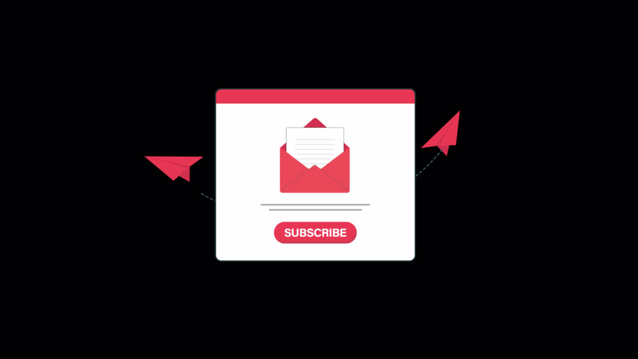 Animated Email Subscription Pop-up with Subscribe Button