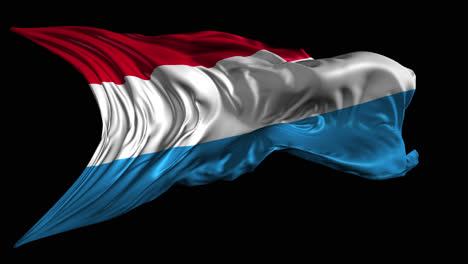 waving flag of luxembourg