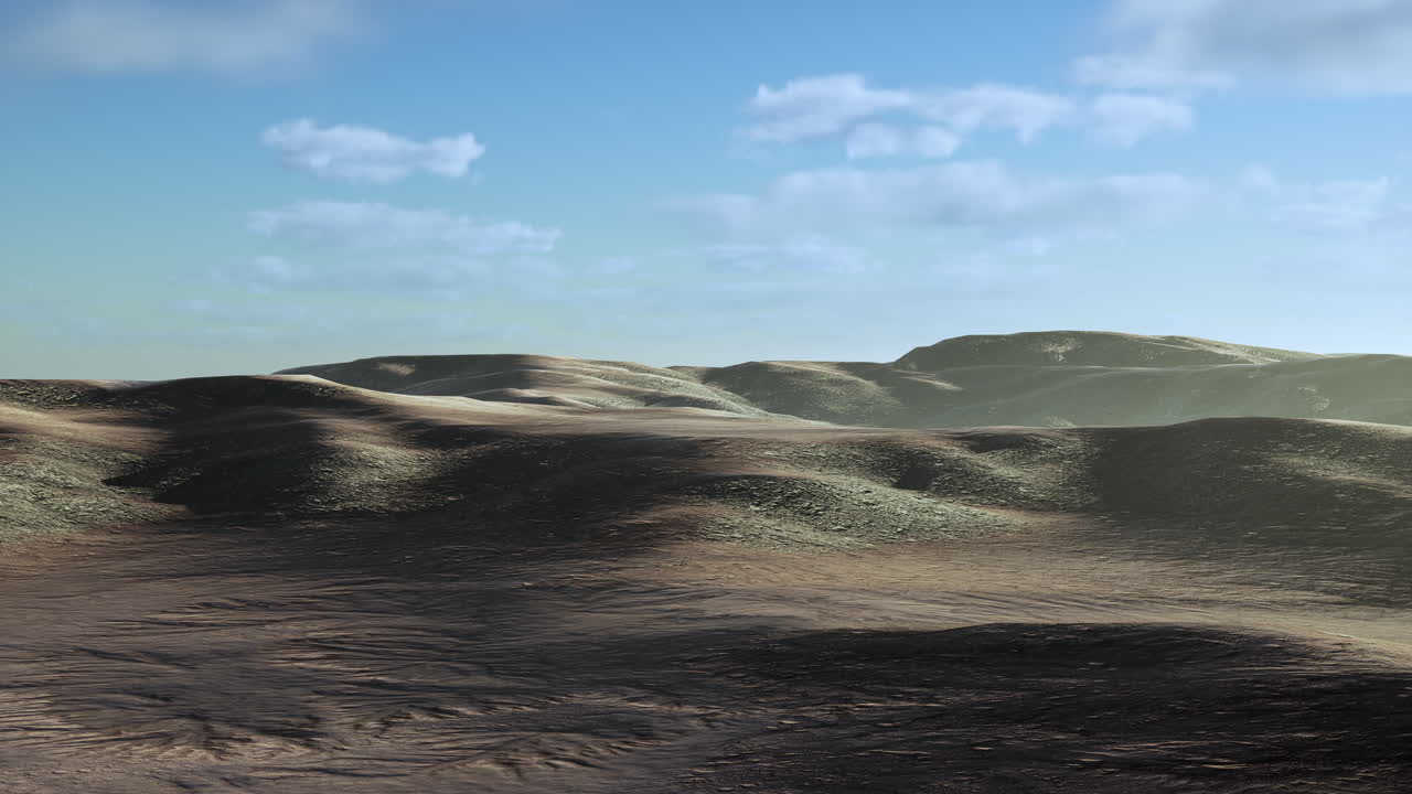 Tramonto sopra le dune di sabbia nel deserto