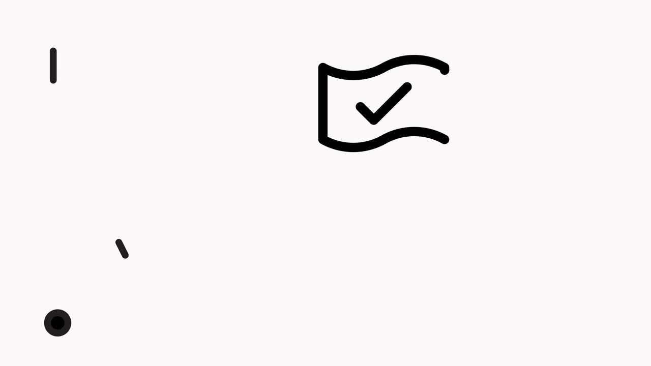 Businessman with flag vector icon Animation