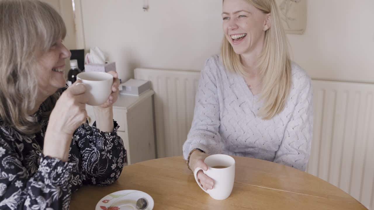 Women enjoying tea together