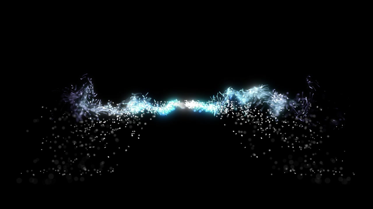 Abstract Glowing Energy Particles