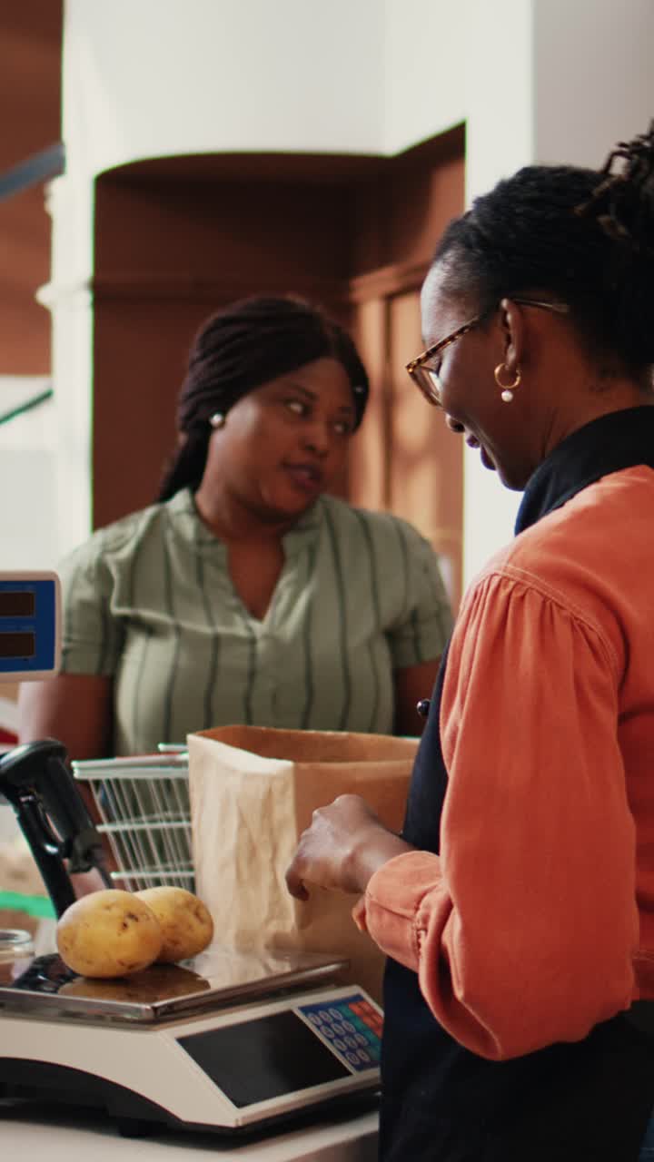 Vertical Video Local vendor scanning and weighting products for client