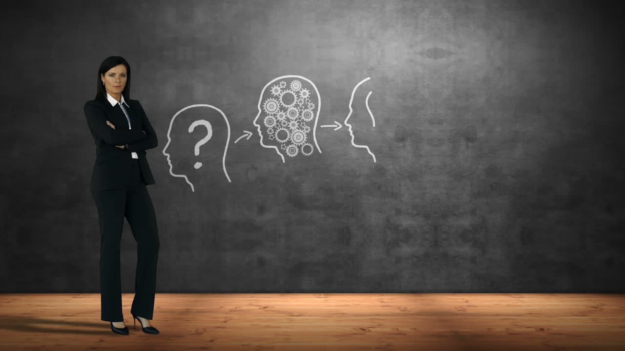 Businesswoman standing with arms crossed