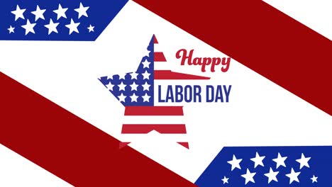 Animation-of-labor-day-text-over-american-flag