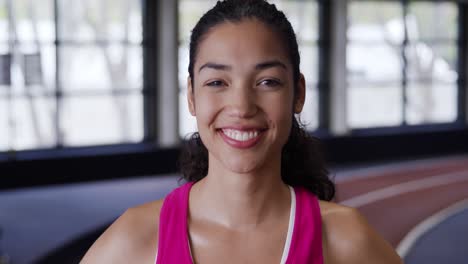 retrato en un gimnasio