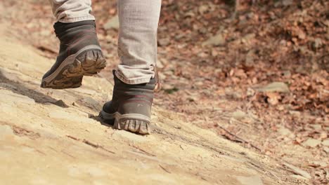 Low-section-of-hiking-man-in-the-mountains/Bielsko-Biala/Poland