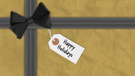 regalo de navidad en embalaje festivo