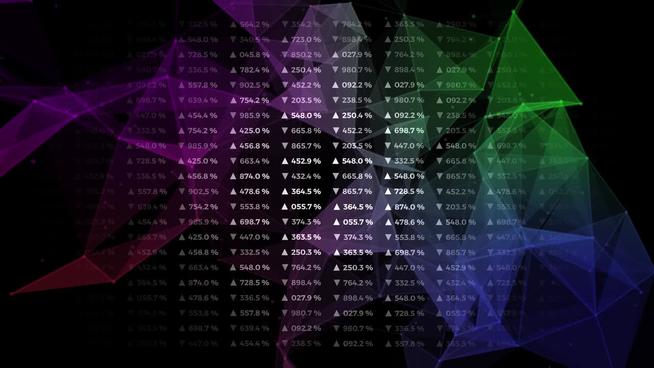 Data and report statistics, animation with graph diagrams.