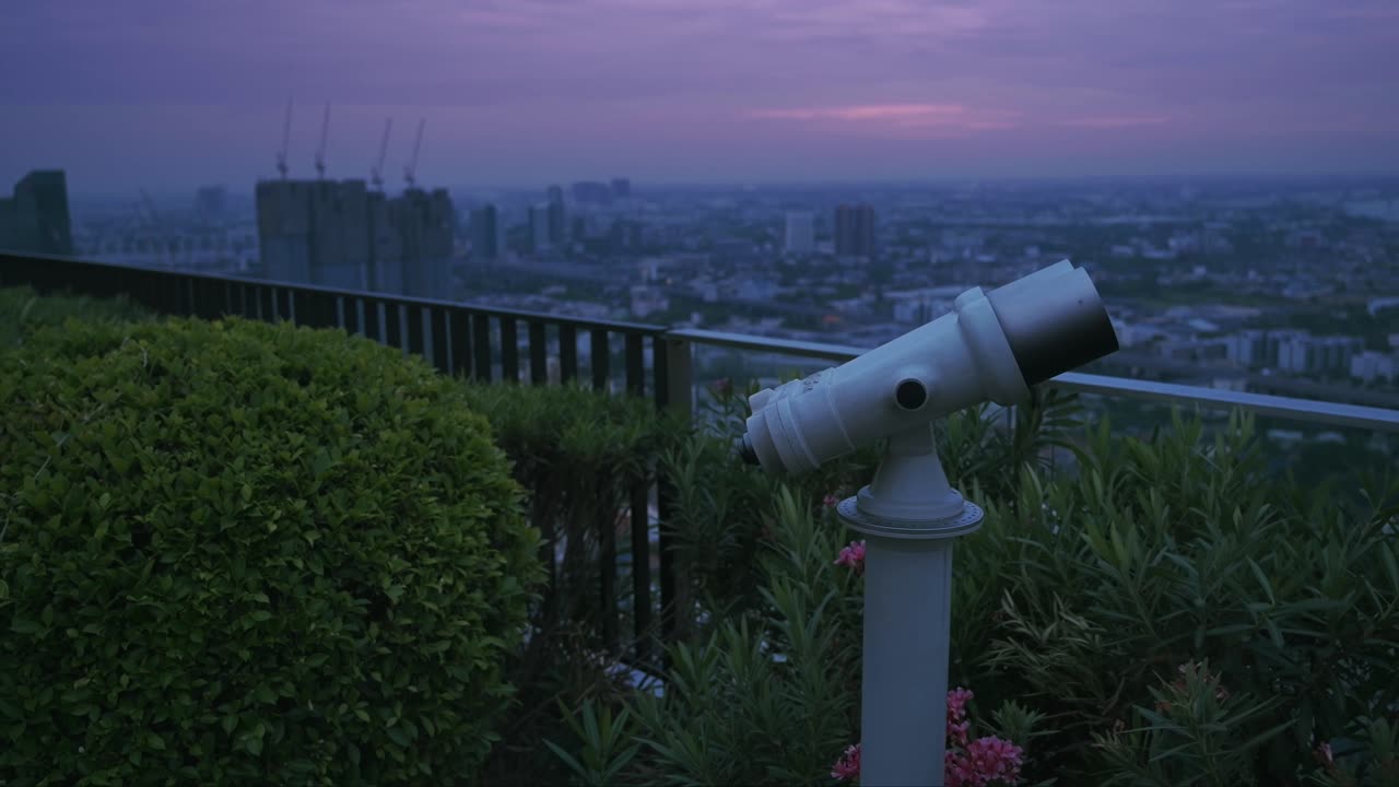 Bangkok Observation Deck View Overlooking the City at Twilight