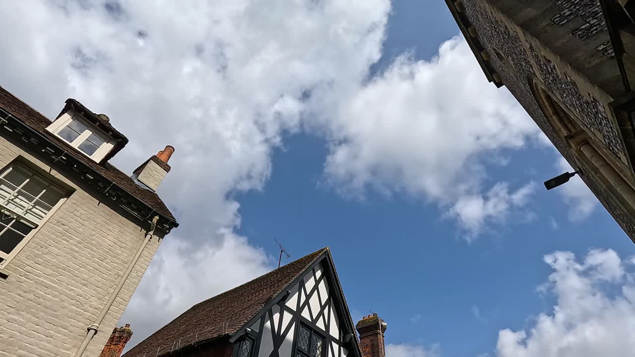 View of sky and historic buildings
