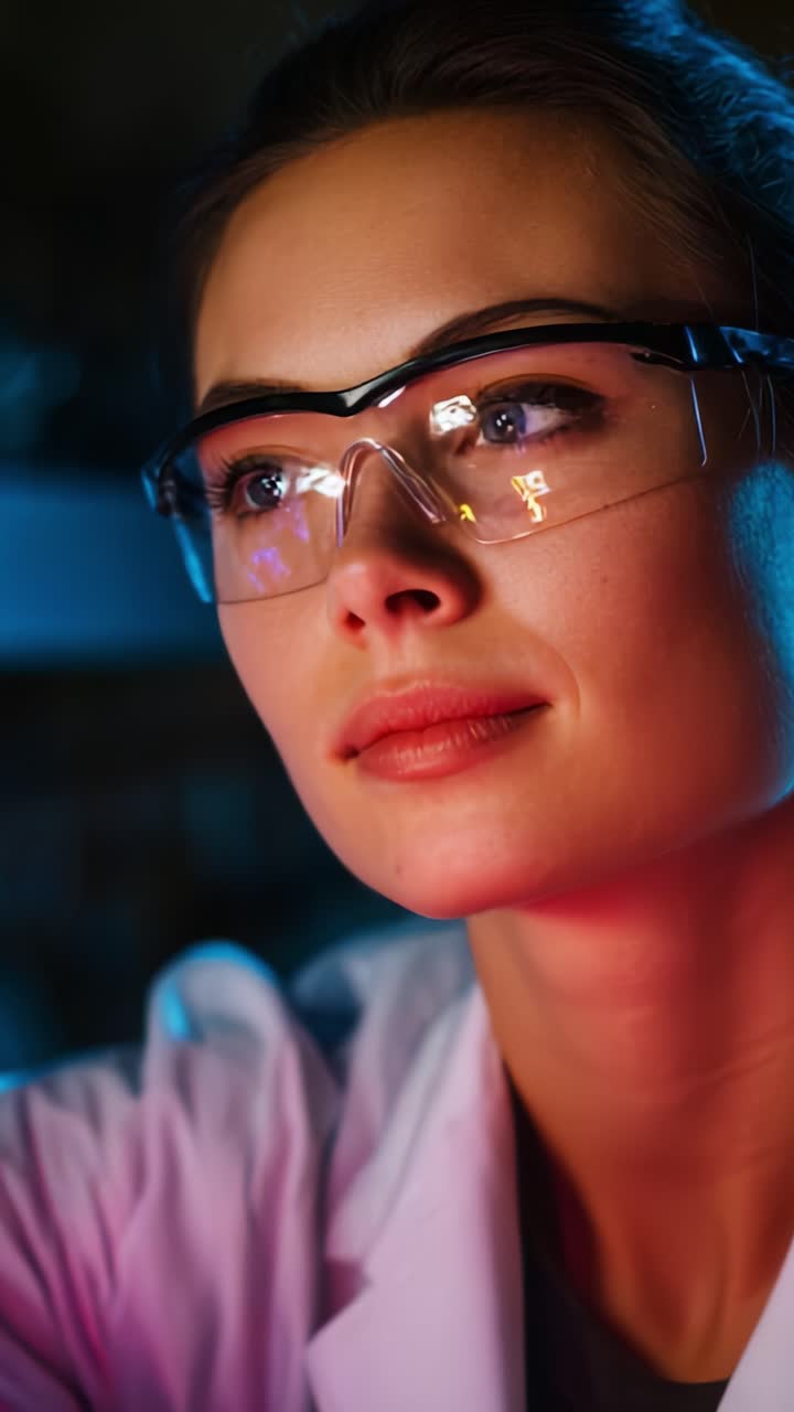 Scienziato innovativo in laboratorio: un viaggio affascinante attraverso la scoperta e l'invenzione che evidenzia lo spirito di esplorazione nella ricerca scientifica