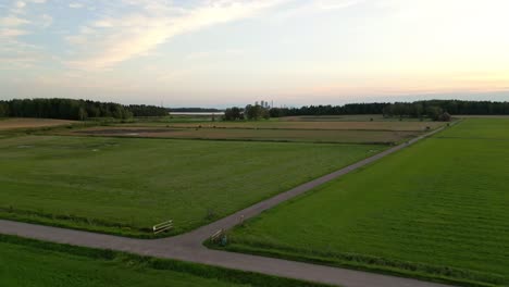 central helsinki revealed behind agricultural land