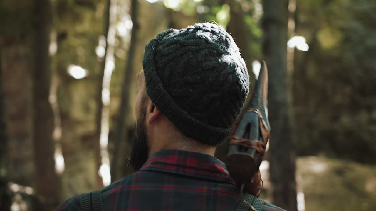 Lumberjack in the Woods