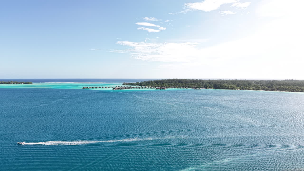Tropical Island Paradise with Overwater Bungalows