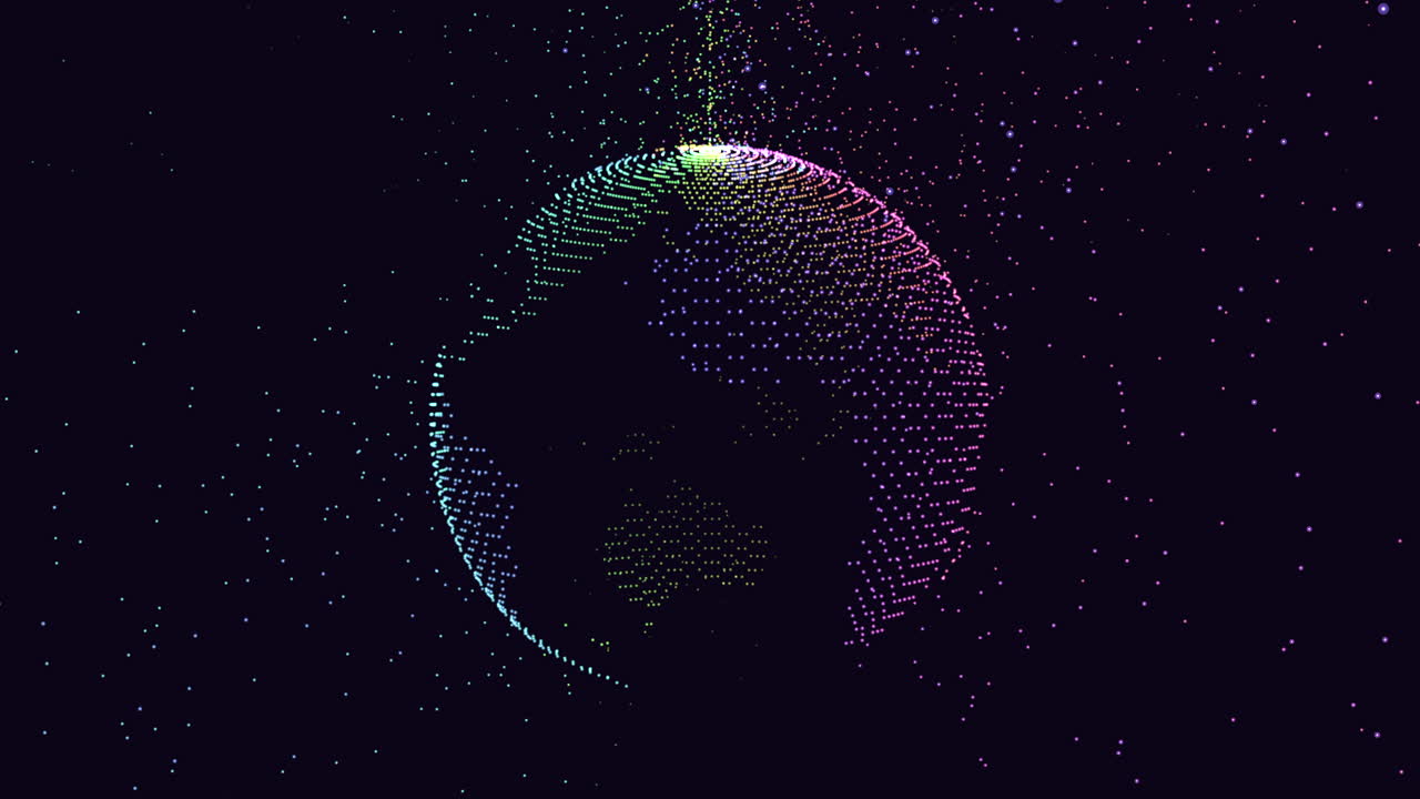 Mesmerizing 3d-rendered sphere with celestial embellishments in space