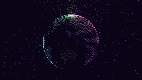 mesmerizing 3d-rendered sphere with celestial embellishments in space