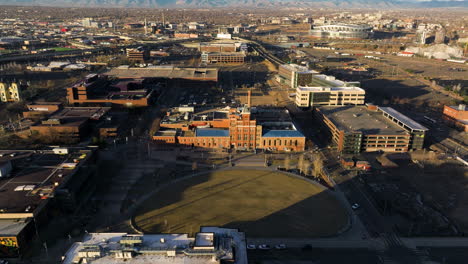 aerial view of university of colorado denver campus