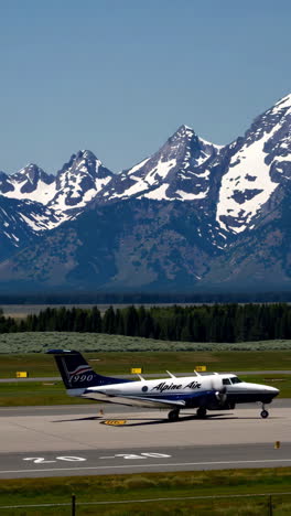 alpine air plane at grand teton national park