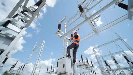 construction of a transformer substation