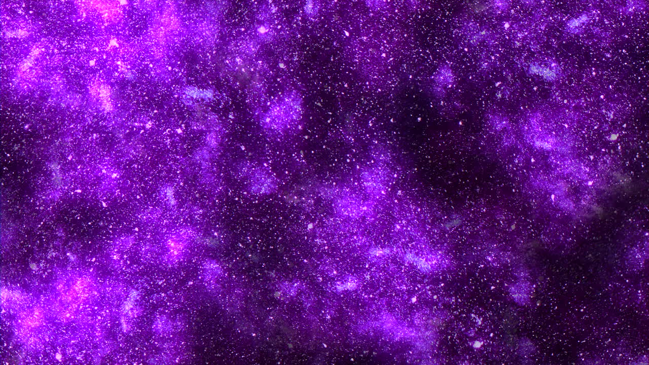 A serene digital art piece featuring a sky filled with twinkling stars against a purple and white gradient background, creating a calming and dreamy atmosphere