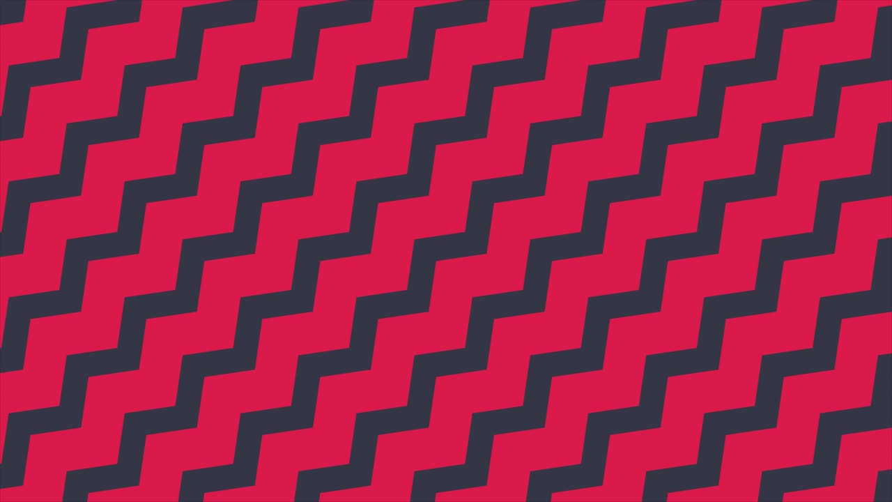 Dynamic Abstract Geometric Pattern with Red and Grey Zig Zags