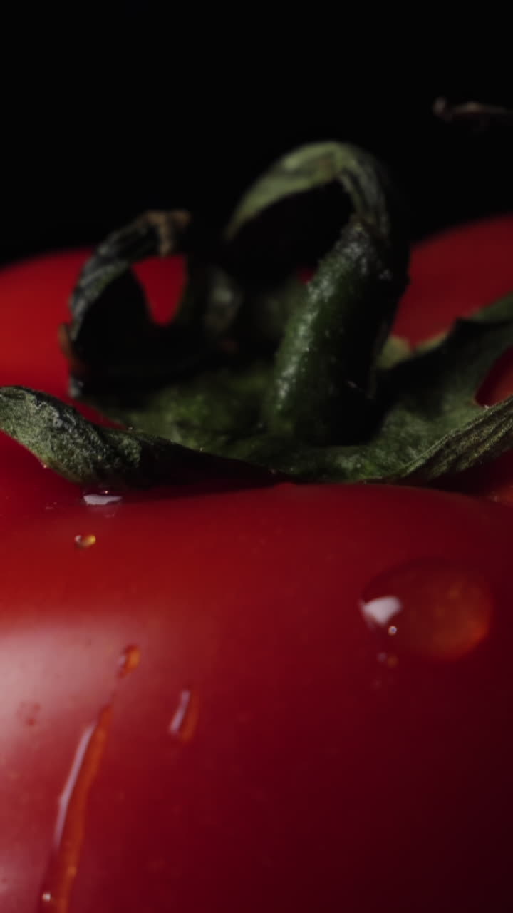 은 토마토의 클로즈업