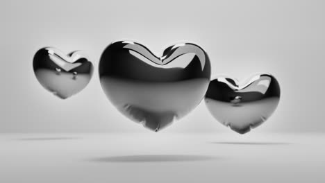dark balloon hearts