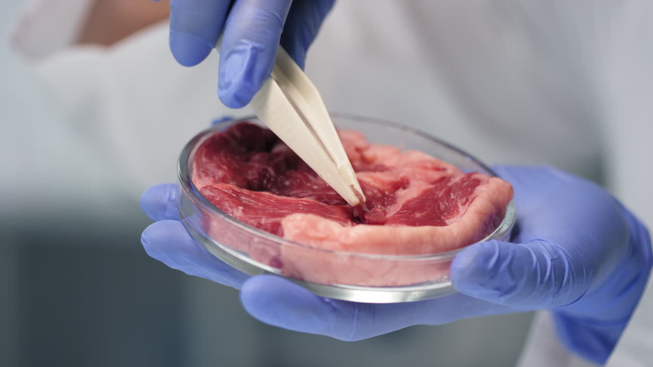 Examining Lab-Grown Meet With Tweezers