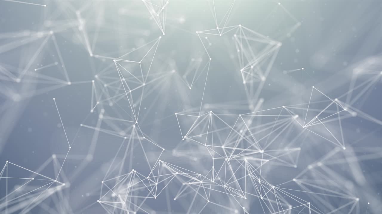 242 abstract digital concept of geometrical figures polygon plexus fractals moving connecting