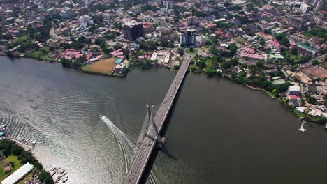 the lekki-ikoyi link bridge is a popular landmark in lagos, nigeria