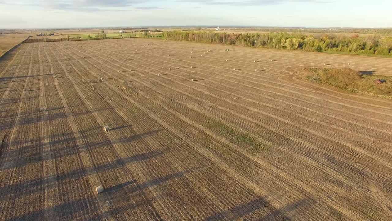 красивые плоские сельскохозяйственные угодья, увиденные с воздуха