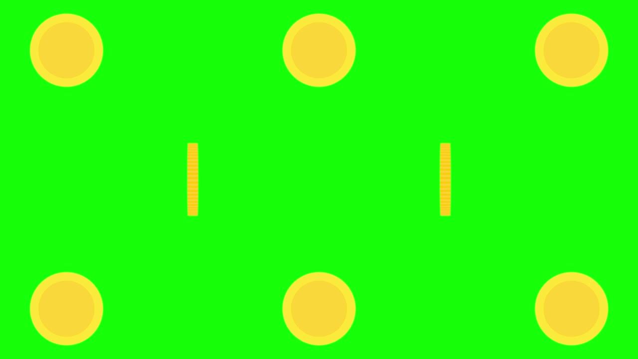 Simple And Cute Money Animation Green Background