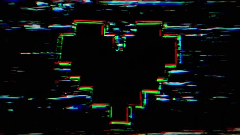 glitched pixel heart with repair text