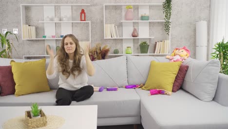 Happy-child.-Cute-little-girl-playing-games-with-her-mother-at-home.