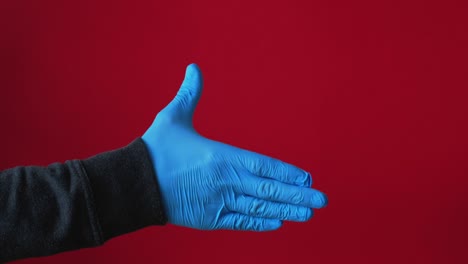 greeting hygiene covid-19 pandemic handshake glove