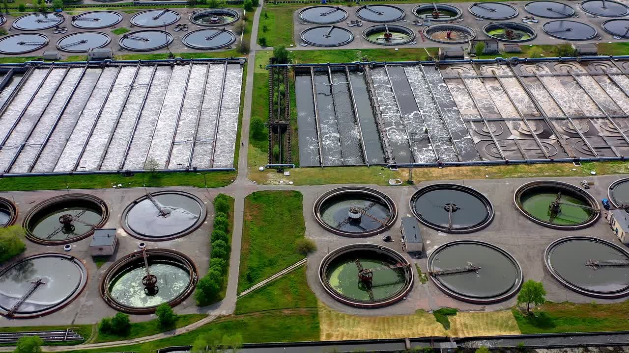 Aerial view of Aeration station
