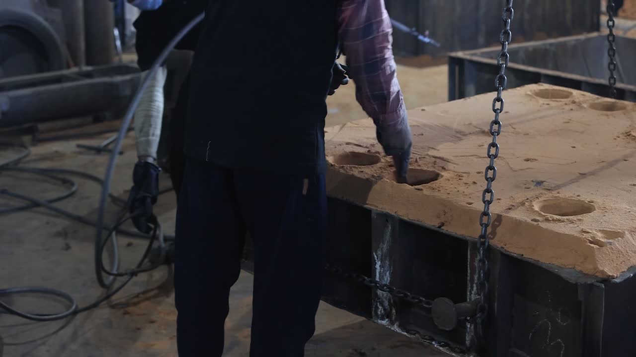 Safety first concept, Casting and foundry, Casting is the process from which solid metal shapes (castings) are produced by filling voids in molds with liquid metal, Patternmaking